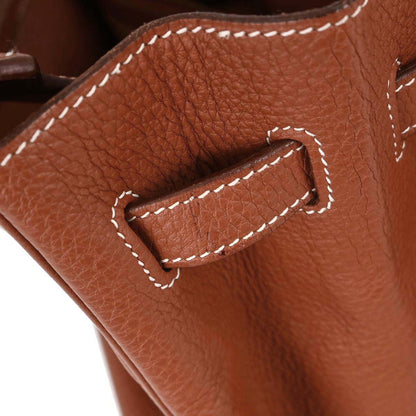 Hermes Fauve Togo Birkin 35 Handbag