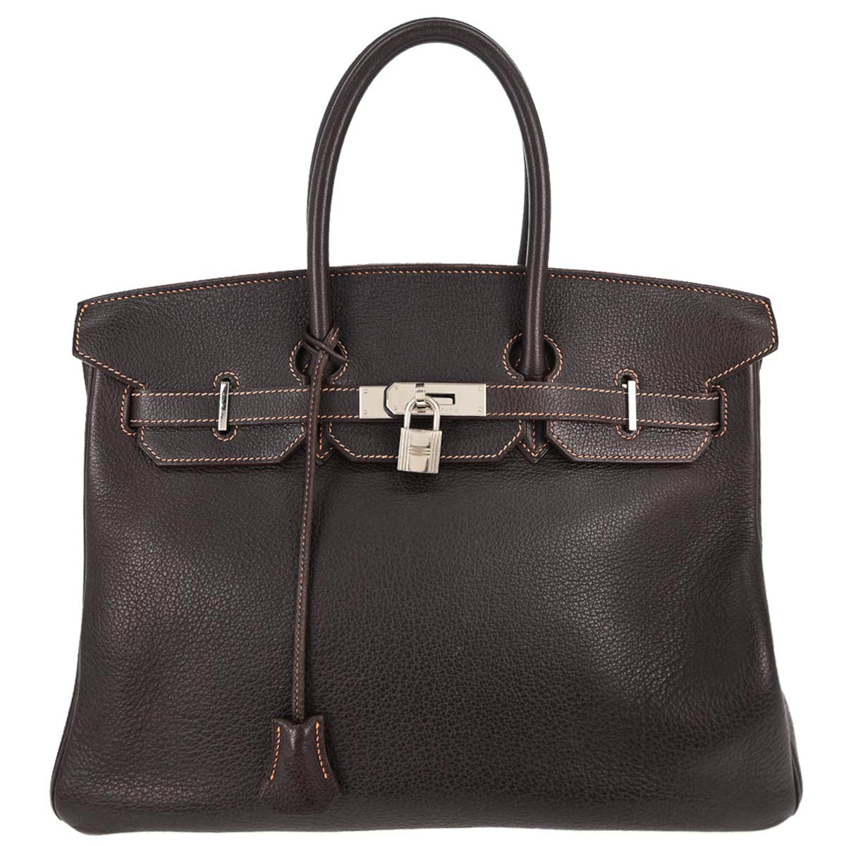 Hermes Havane Buffle Birkin 35 Handbag