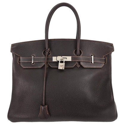 Hermes Havane Buffle Birkin 35 Handbag