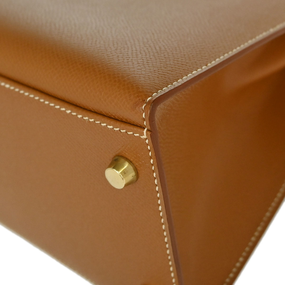 Hermes Gold Courchevel Kelly 32 Sellier 2way Shoulder Handbag