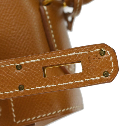 Hermes Gold Courchevel Kelly 32 Sellier 2way Shoulder Handbag