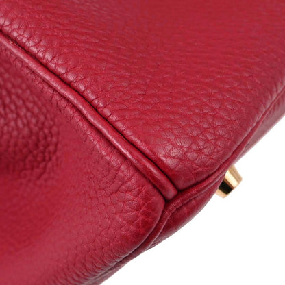 Hermes Rouge Garance Fjord Birkin 35 Handbag