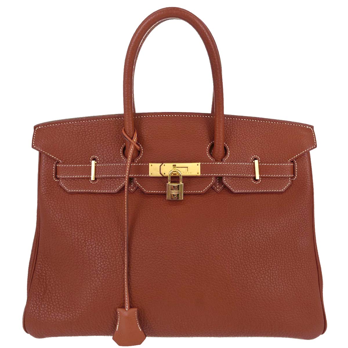 Hermes Brique Togo Birkin 35 Handbag