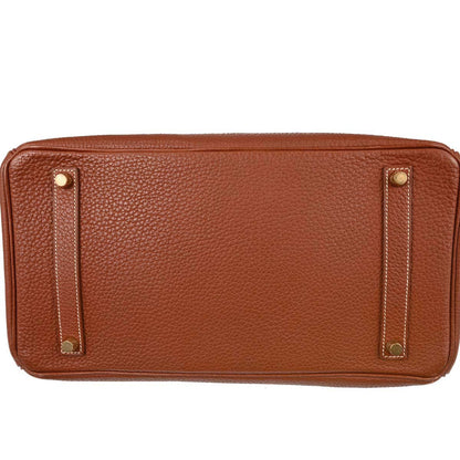 Hermes Brique Togo Birkin 35 Handbag