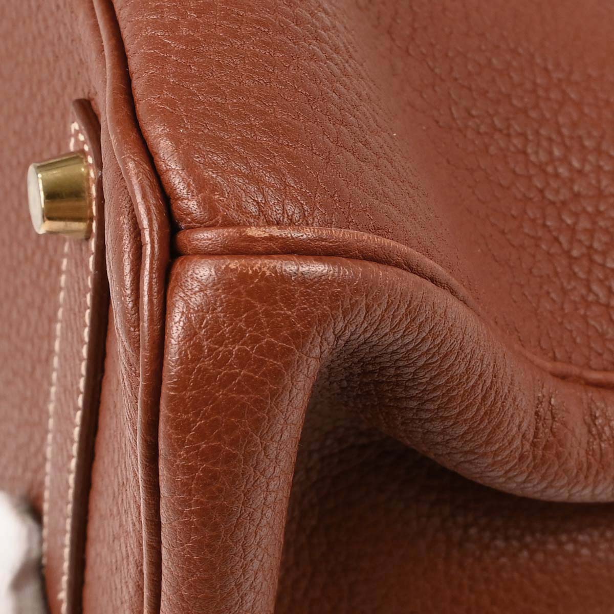 Hermes Brique Togo Birkin 35 Handbag