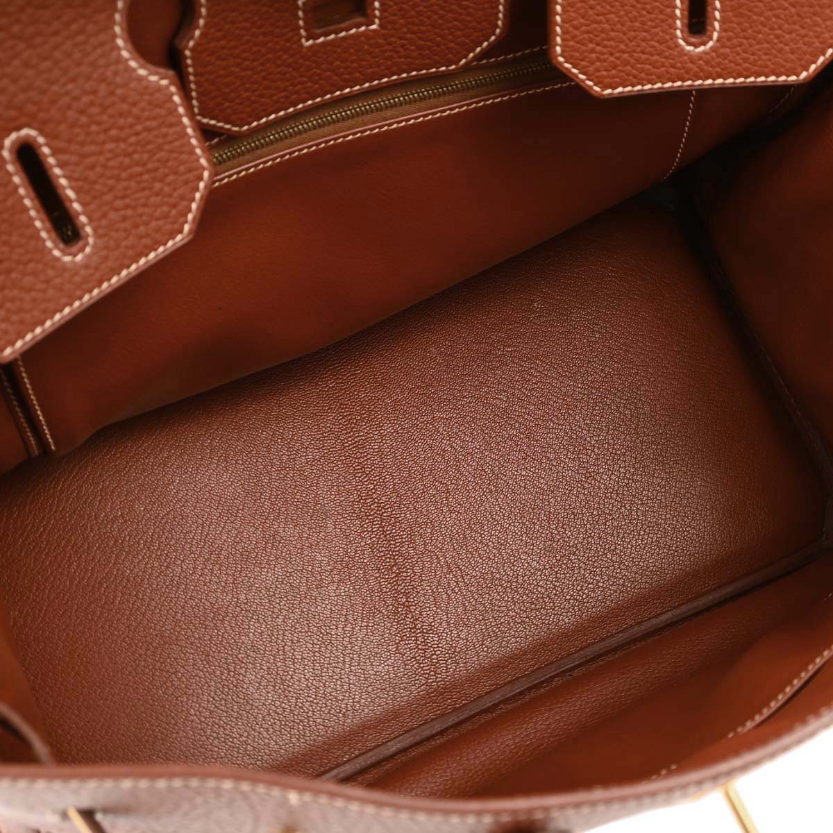 Hermes Brique Togo Birkin 35 Handbag