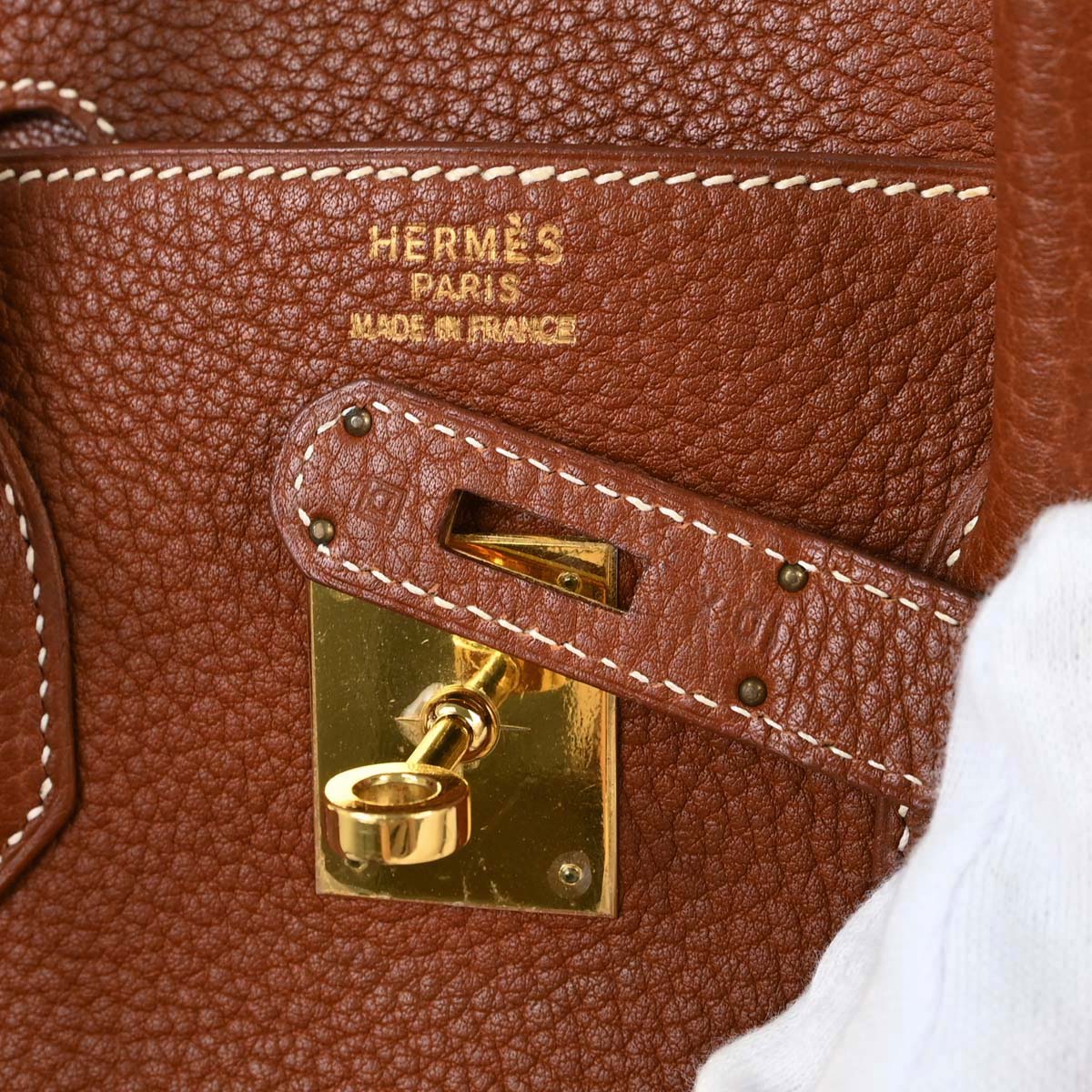 Hermes Brique Togo Birkin 35 Handbag