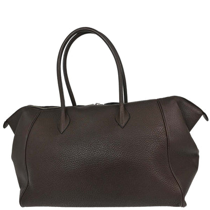 Hermes Chocolat Taurillon Clemence Paris Bombay 40 Handbag