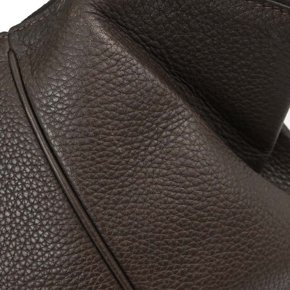 Hermes Chocolat Taurillon Clemence Paris Bombay 40 Handbag