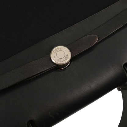 Hermes Black Toile Officier Herbag a Dos 2 in 1 Backpack