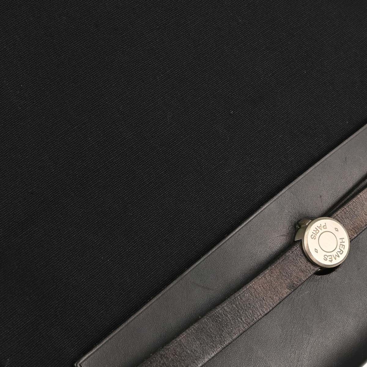 Hermes Black Toile Officier Herbag a Dos 2 in 1 Backpack