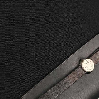 Hermes Black Toile Officier Herbag a Dos 2 in 1 Backpack