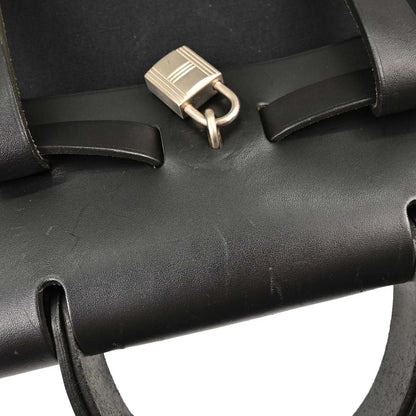 Hermes Black Toile Officier Herbag a Dos 2 in 1 Backpack