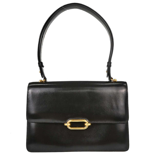 Hermes Black Box Calf Fonsbelle Shoulder Bag