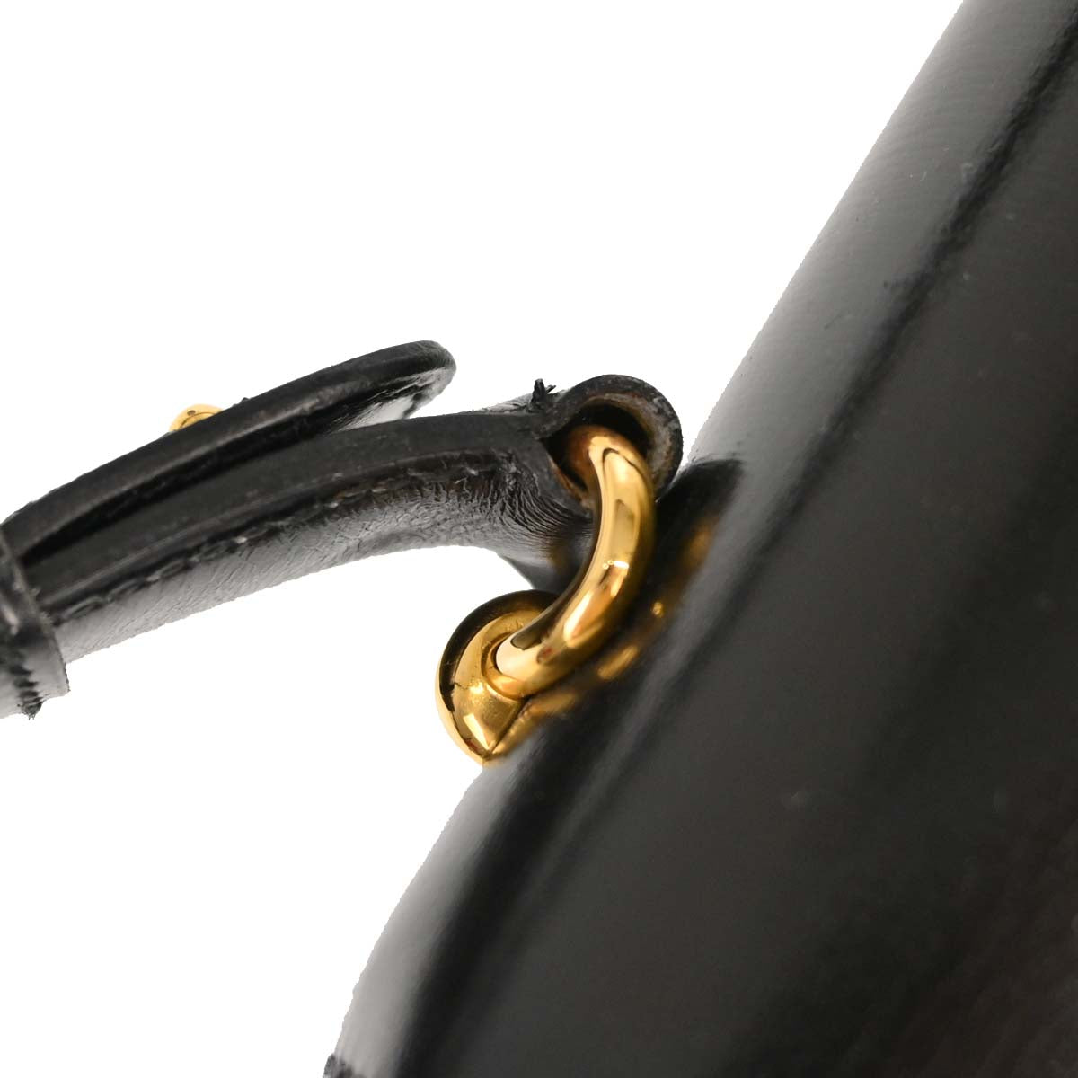 Hermes Black Box Calf Fonsbelle Shoulder Bag
