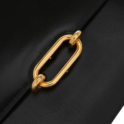 Hermes Black Box Calf Fonsbelle Shoulder Bag