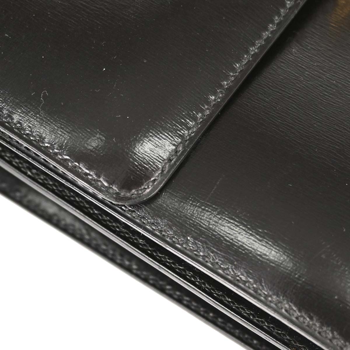 Hermes Black Box Calf Fonsbelle Shoulder Bag