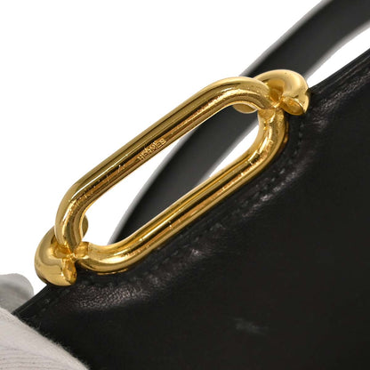 Hermes Black Box Calf Fonsbelle Shoulder Bag