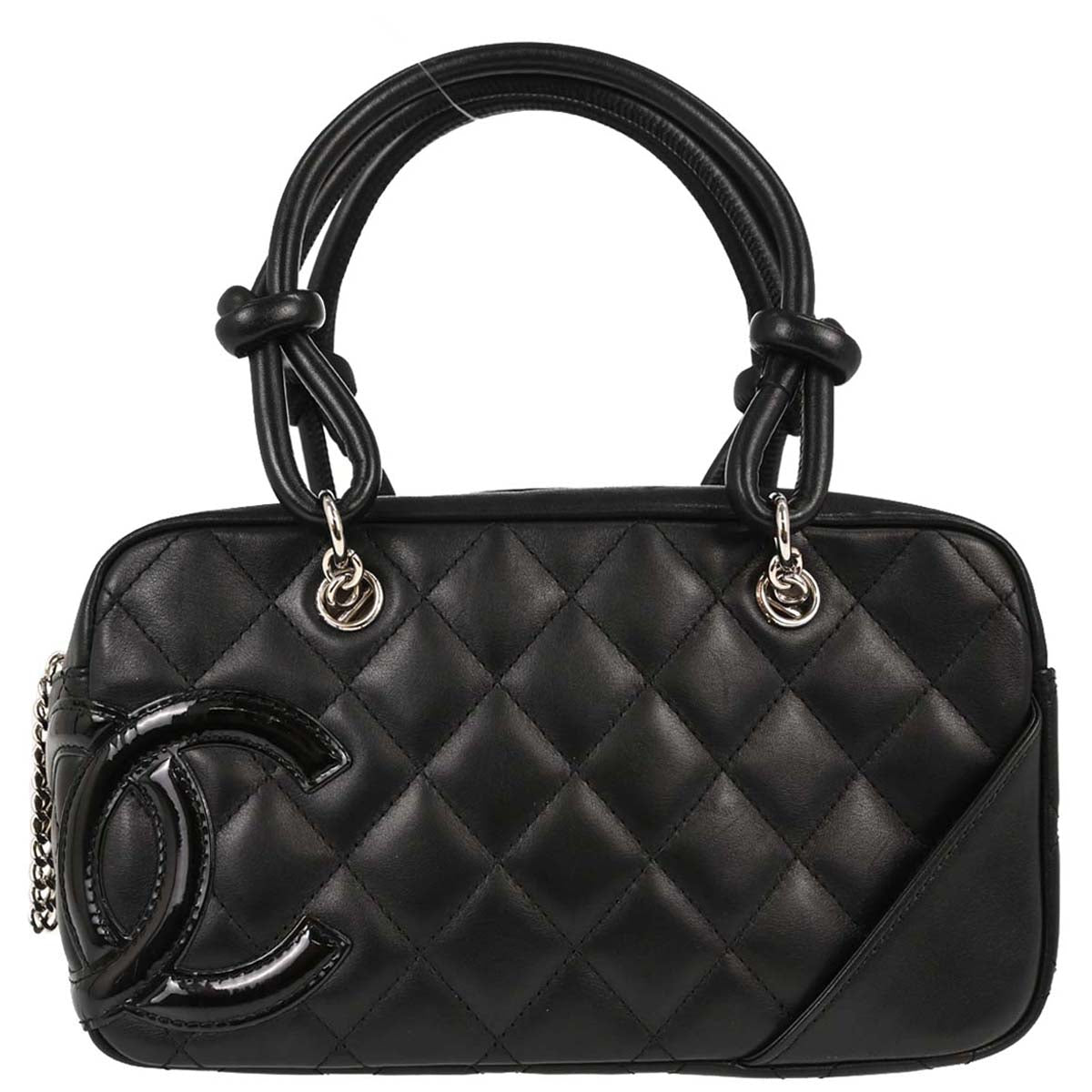 Chanel 2005-2006 Black Calfskin Cambon Ligne Handbag