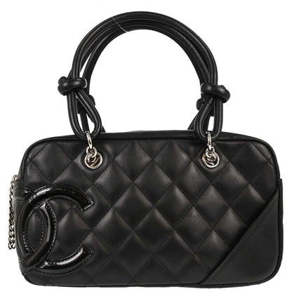 Chanel 2005-2006 Black Calfskin Cambon Ligne Handbag