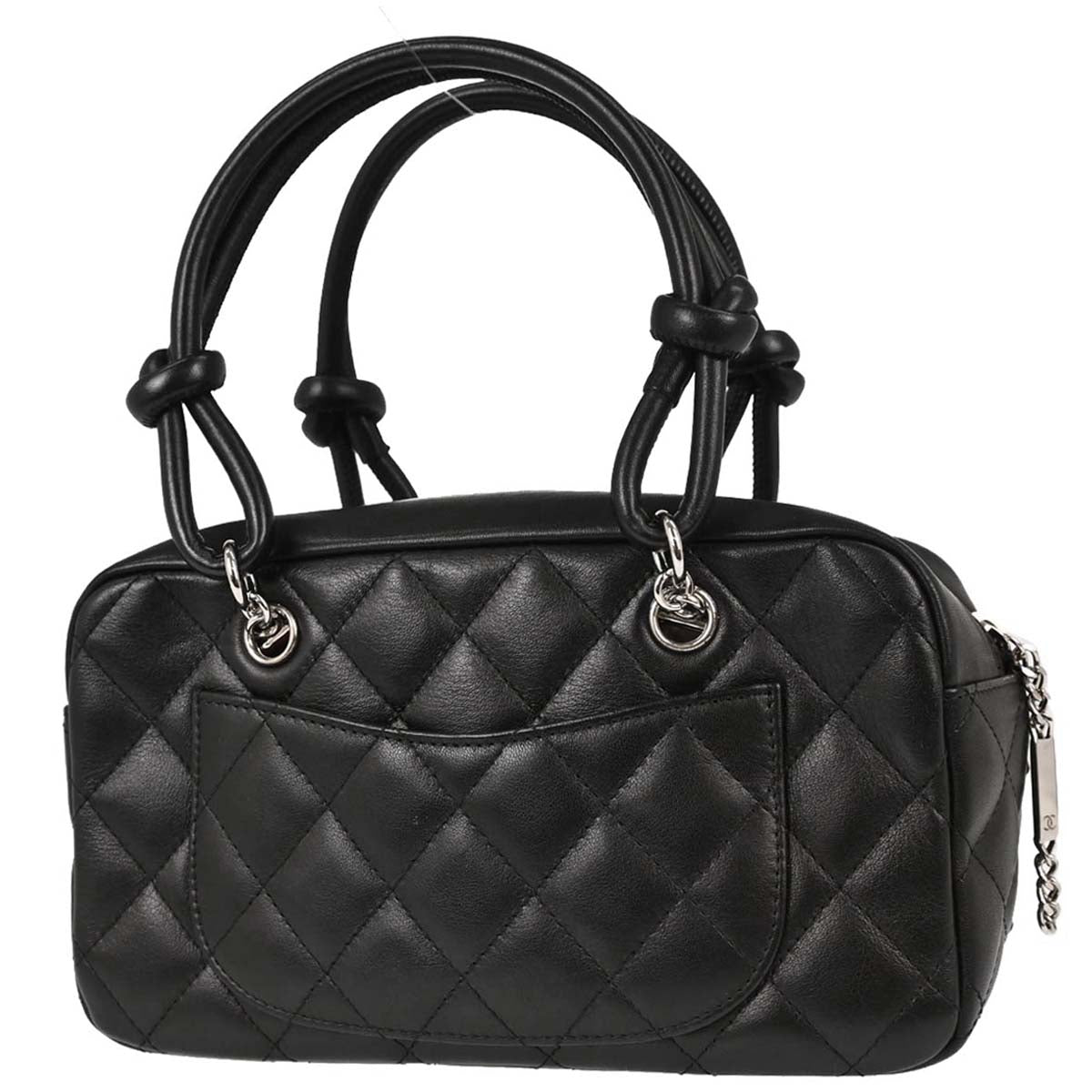 Chanel 2005-2006 Black Calfskin Cambon Ligne Handbag