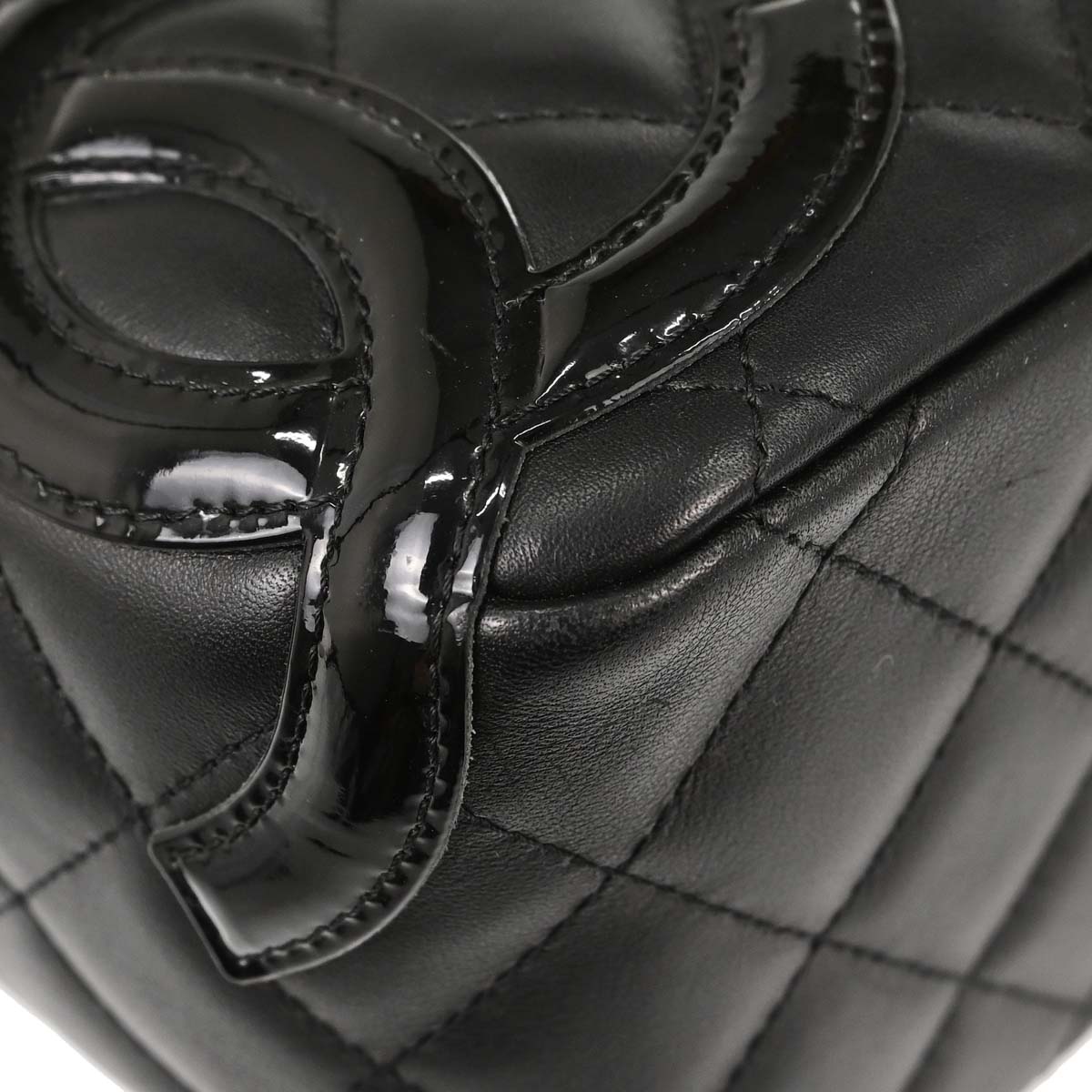 Chanel 2005-2006 Black Calfskin Cambon Ligne Handbag