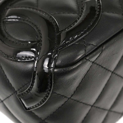 Chanel 2005-2006 Black Calfskin Cambon Ligne Handbag