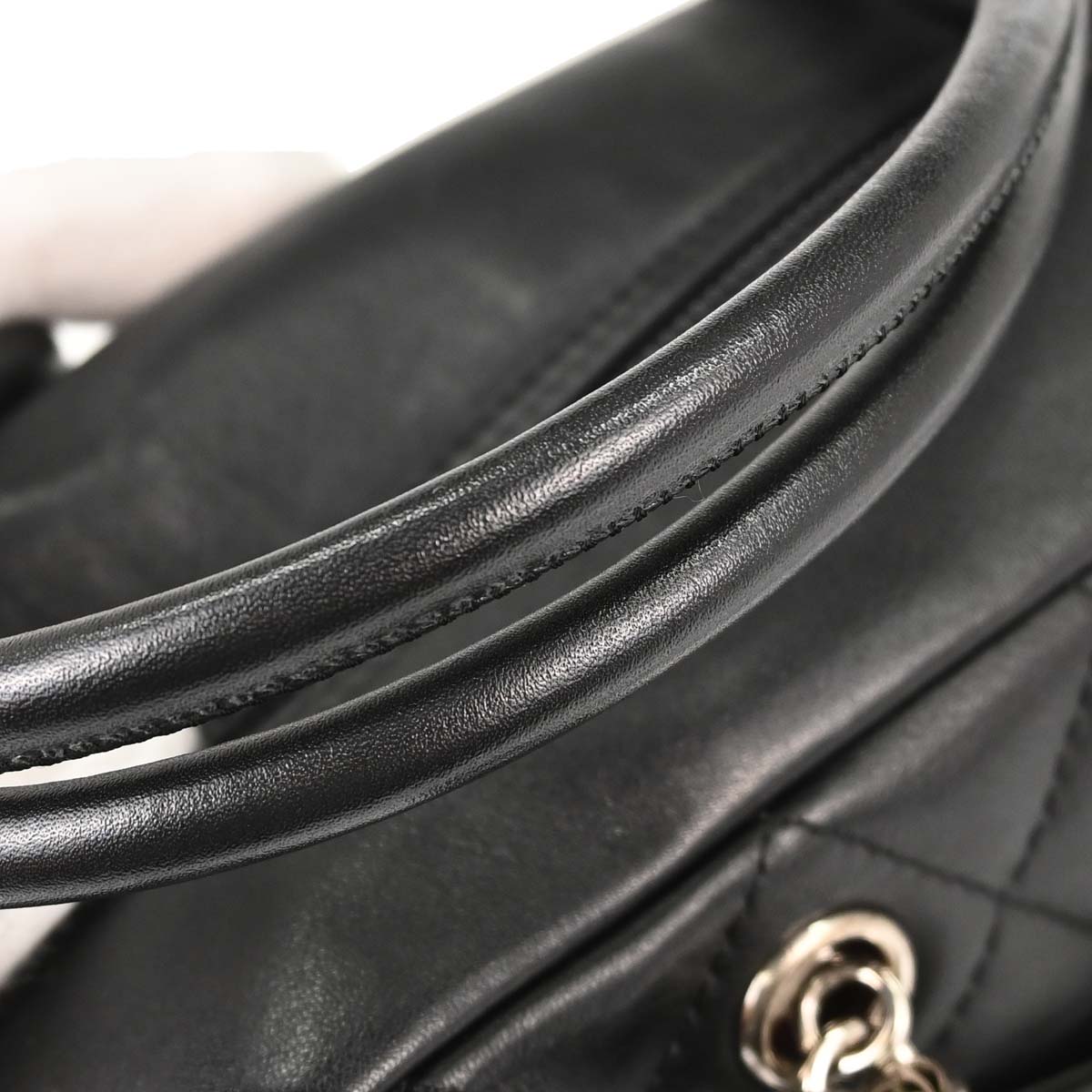 Chanel 2005-2006 Black Calfskin Cambon Ligne Handbag