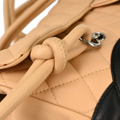 Chanel 2004-2005 Beige Calfskin Cambon Ligne Handbag