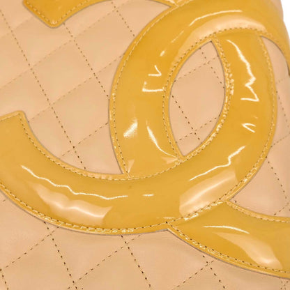 Chanel Beige Calfskin Cambon Ligne Tote Handbag