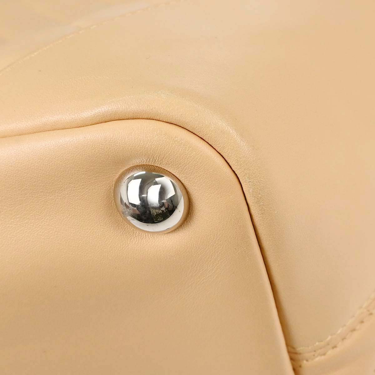 Chanel Beige Calfskin Cambon Ligne Tote Handbag