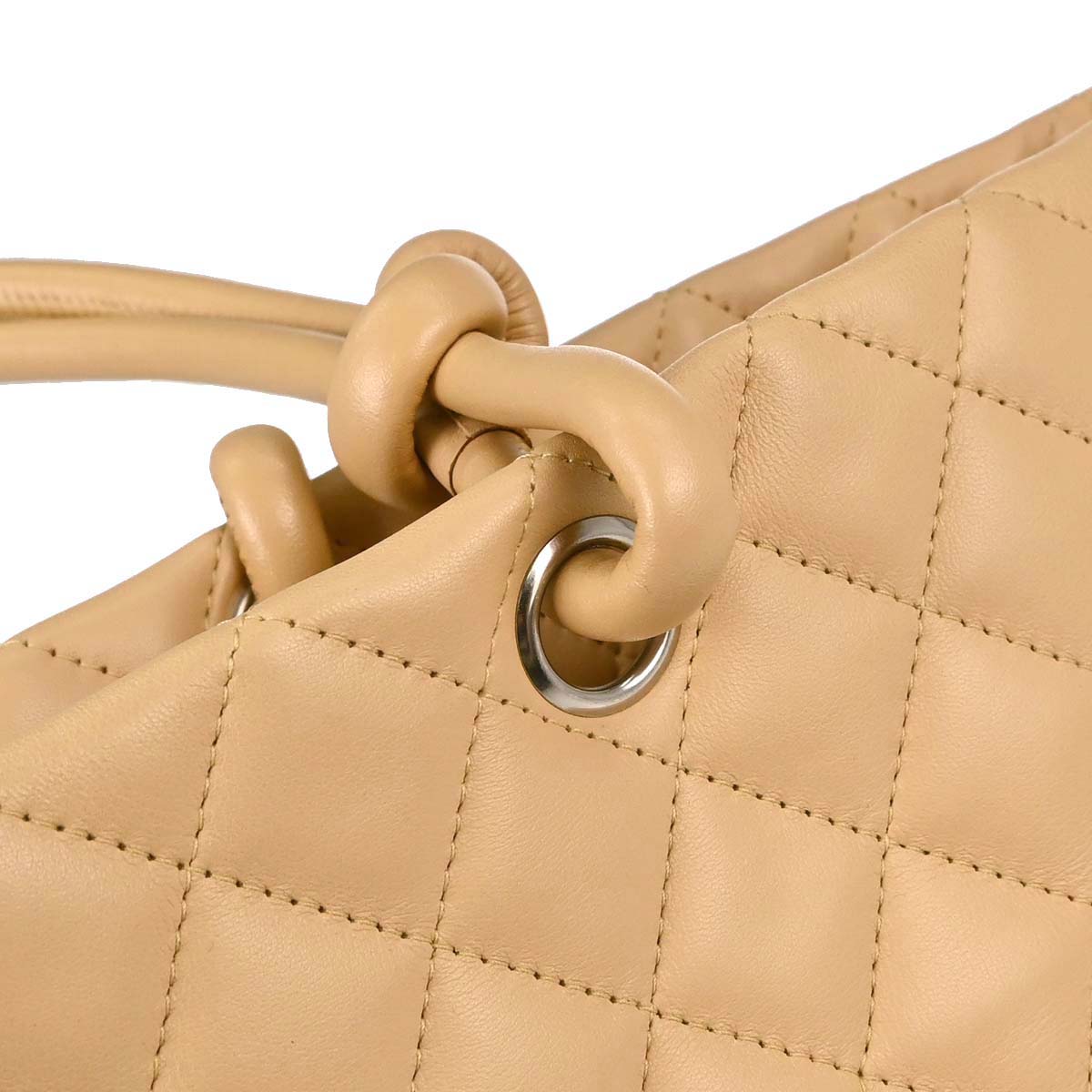 Chanel Beige Calfskin Cambon Ligne Tote Handbag