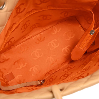 Chanel Beige Calfskin Cambon Ligne Tote Handbag