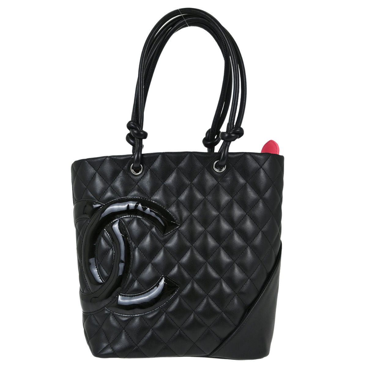 Chanel Black Calfskin Cambon Ligne Tote Handbag