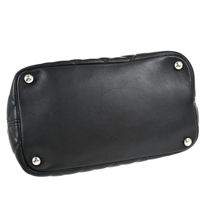 Chanel Black Calfskin Cambon Ligne Tote Handbag