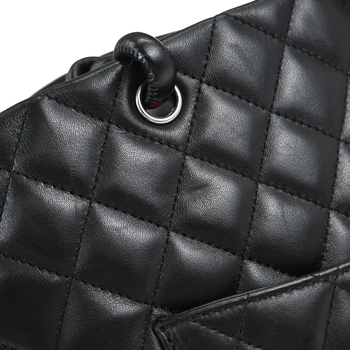 Chanel Black Calfskin Cambon Ligne Tote Handbag