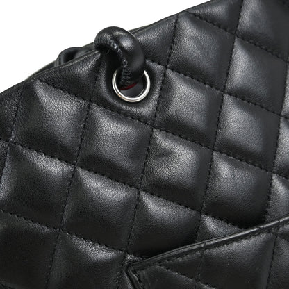 Chanel Black Calfskin Cambon Ligne Tote Handbag