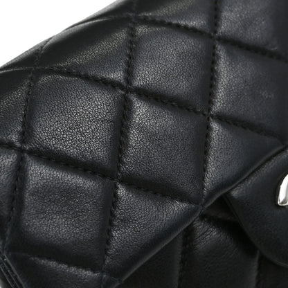 Chanel Black Lambskin Mini Classic Square Flap Shoulder Bag 17
