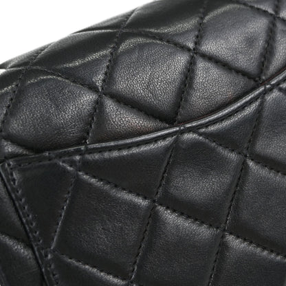 Chanel Black Lambskin Mini Classic Square Flap Shoulder Bag 17