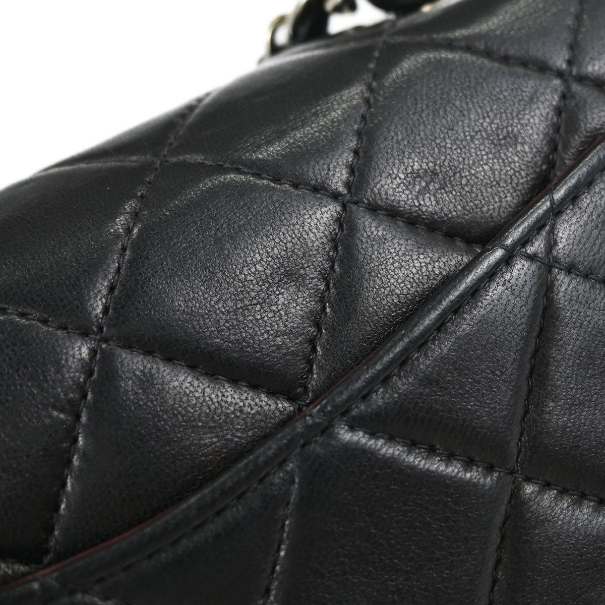 Chanel Black Lambskin Mini Classic Square Flap Shoulder Bag 17
