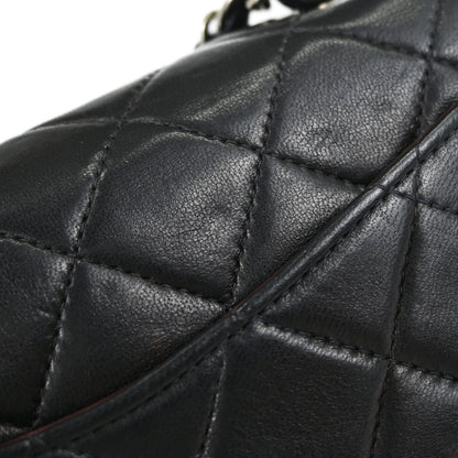 Chanel Black Lambskin Mini Classic Square Flap Shoulder Bag 17