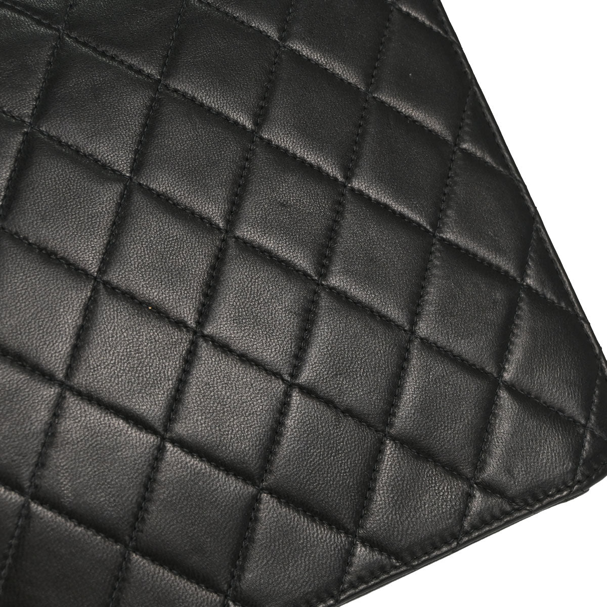 Chanel Black Lambskin Turnlock Medium Half Flap Shoulder Bag