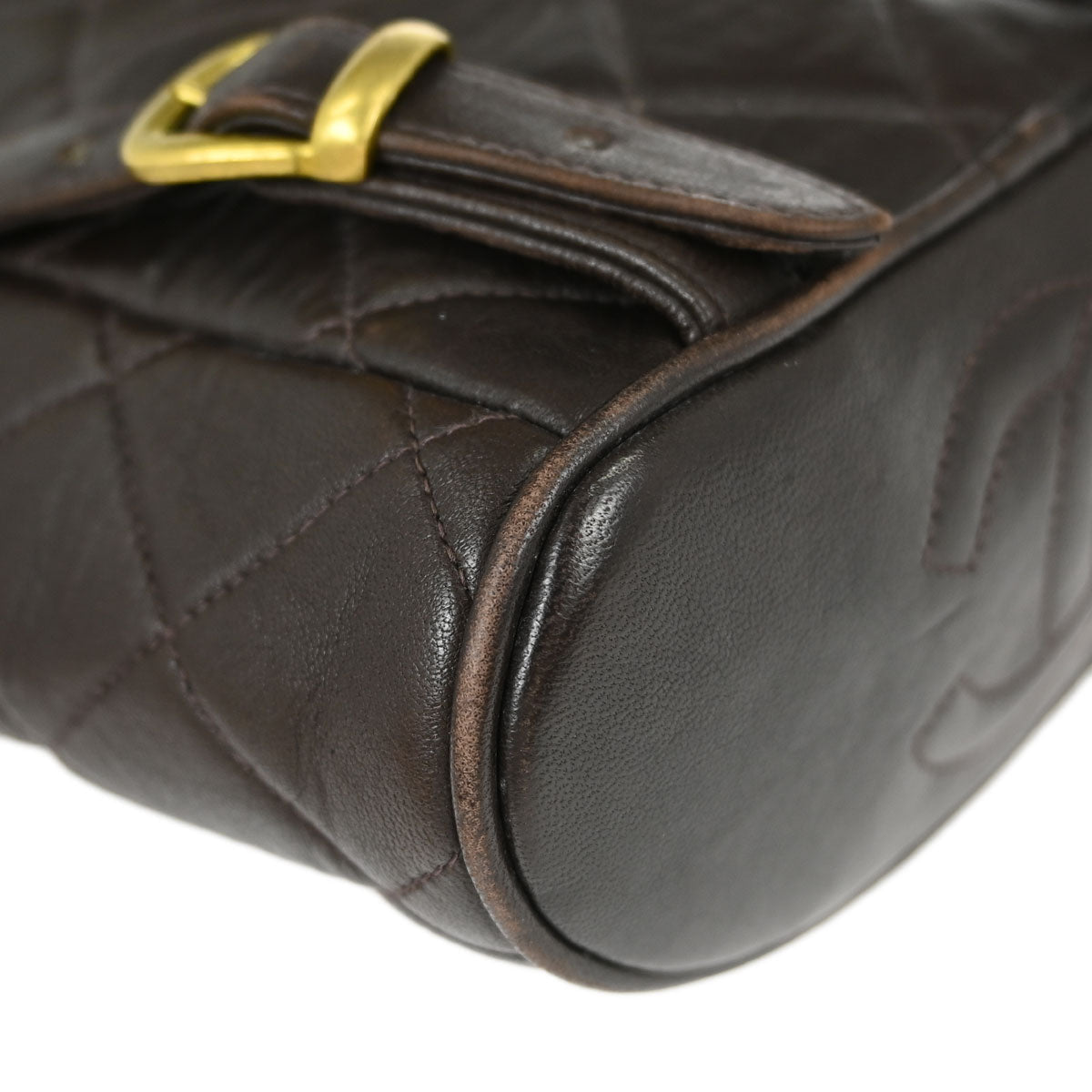 Chanel Brown Lambskin Duma Backpack Small