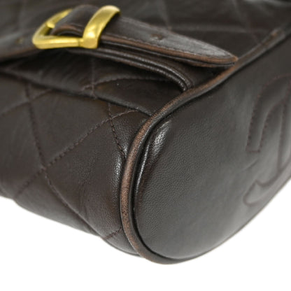 Chanel Brown Lambskin Duma Backpack Small