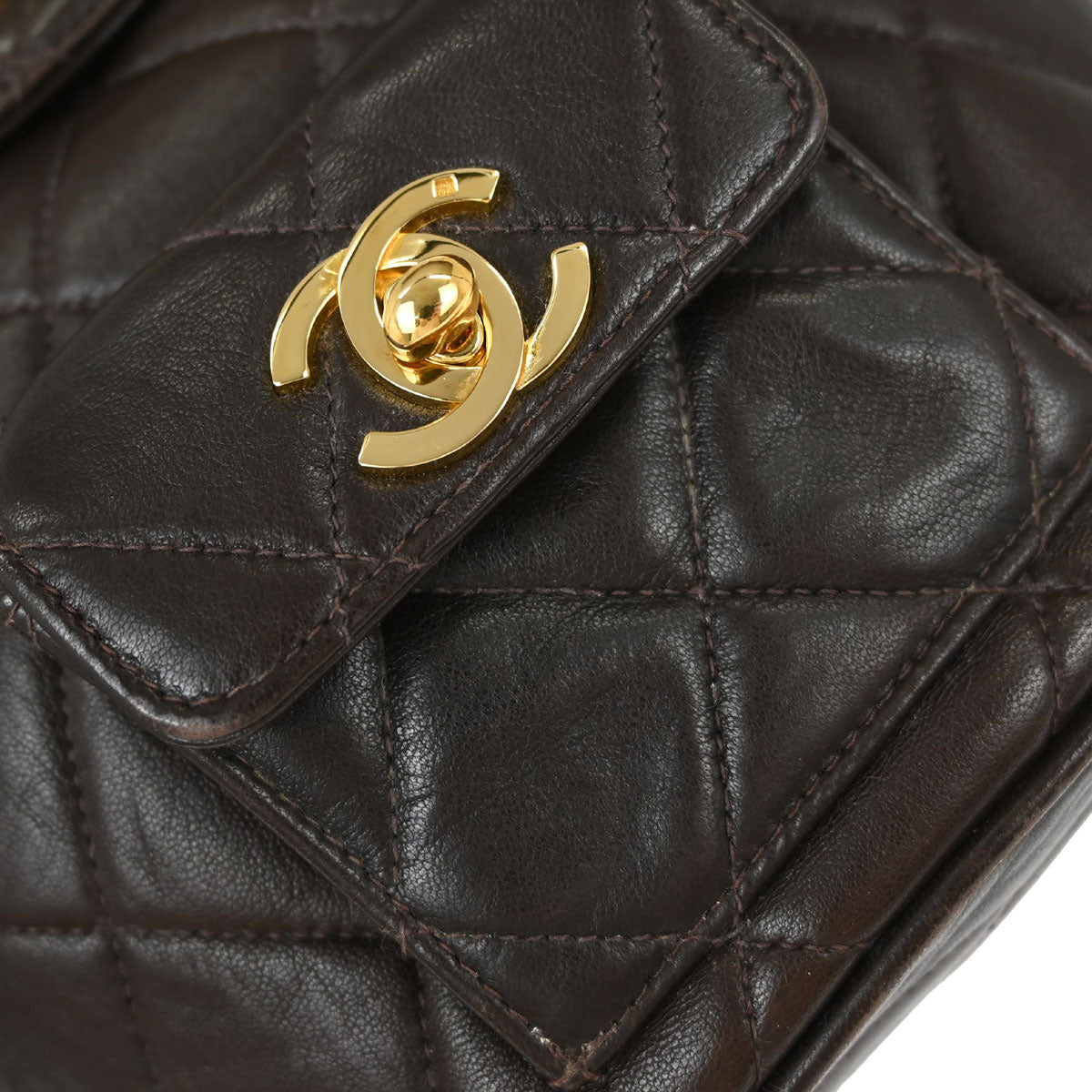 Chanel Brown Lambskin Duma Backpack Small