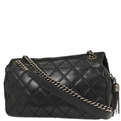 Chanel Black Calfskin Paris-Edinburgh Coco Sporran Shoulder Bag
