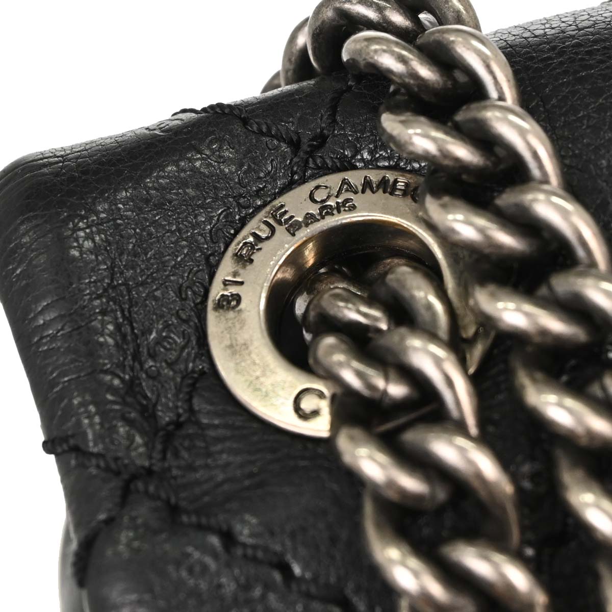 Chanel Black Calfskin Paris-Edinburgh Coco Sporran Shoulder Bag