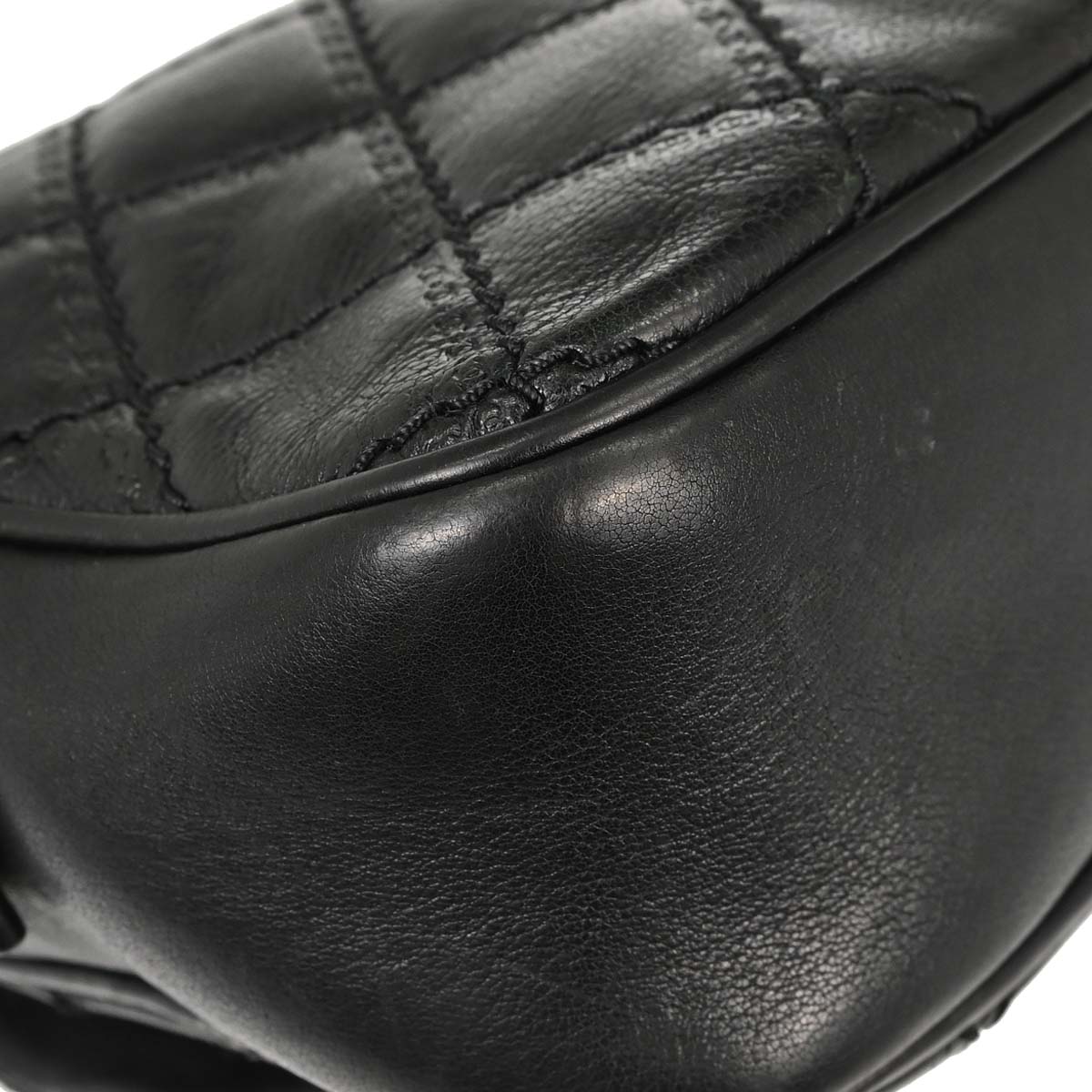 Chanel Black Calfskin Paris-Edinburgh Coco Sporran Shoulder Bag