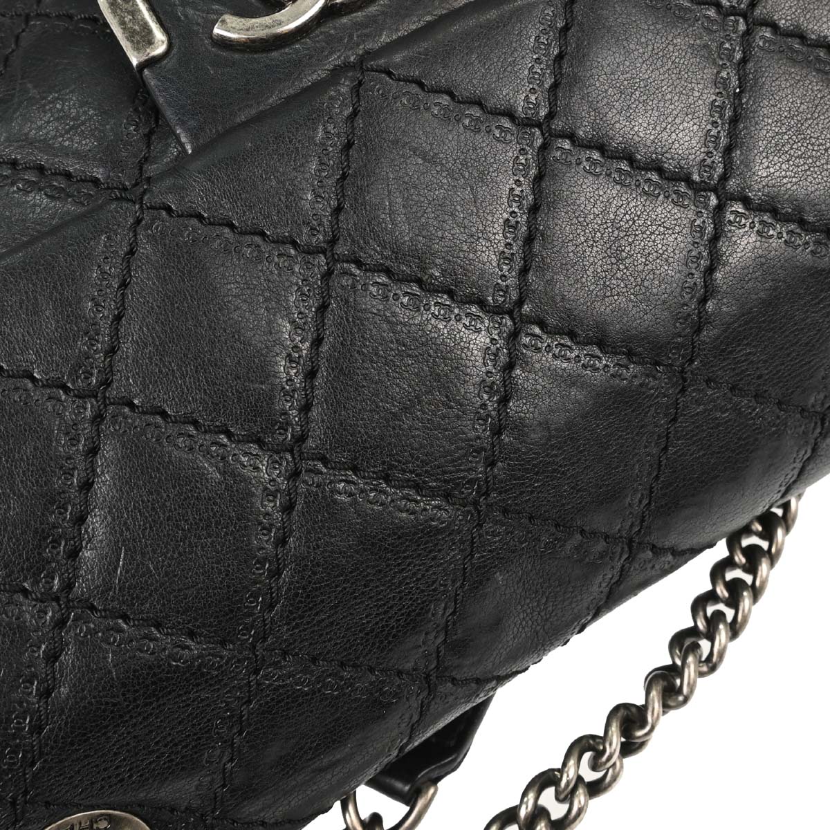 Chanel Black Calfskin Paris-Edinburgh Coco Sporran Shoulder Bag