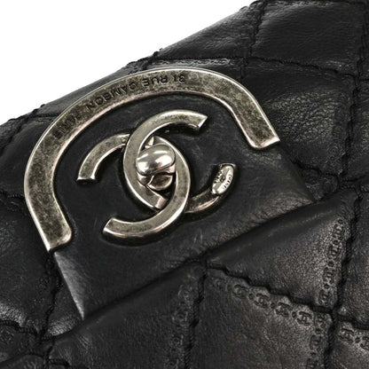 Chanel Black Calfskin Paris-Edinburgh Coco Sporran Shoulder Bag
